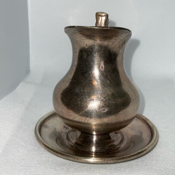 VTG MARLBORO PLATE EP COPP BM MOUNTS SILVER PLATED CREAMER 103 8oz. - Picture 2 of 8